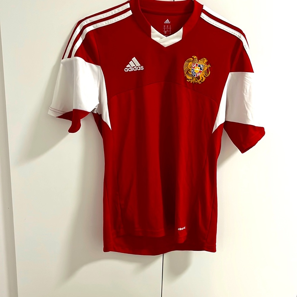 Adidas soccer Jersey . Small . Red white